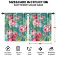 thumbnail image 2 of Blackout Kids Curtains,Pioneer Flower Floral Print Pattern Childrens Insulated Curtains Set Of 2,Bedroom Essentials,Toddler Room Decor 52"x63", 2 of 5