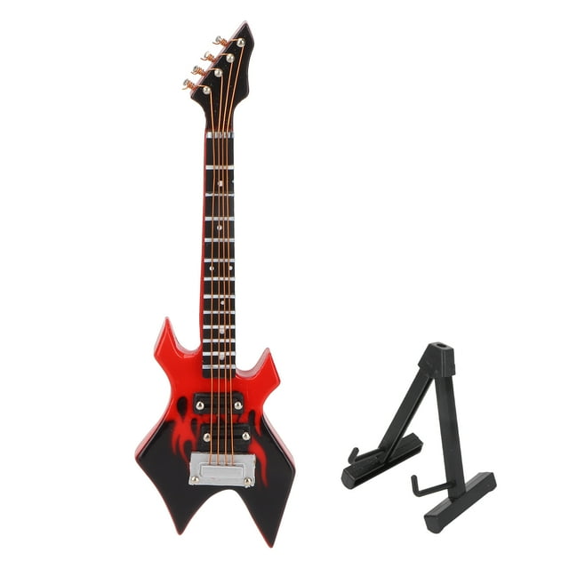 Guitar Model,Bass Model Miniature Wooden Musical Bass Model Simulation Guitar Model Elevate Your Experience