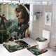 thumbnail image 1 of Jack el cazagigantes-theme 4-Piece Shower Curtain Set with Rugs, Waterproof Bathroom Decor Set Includes Bath Mat, U-Shaped Rug, Toilet Lid Cover and Curtain with Hooks, 1 of 6