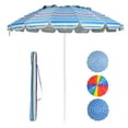 thumbnail image 2 of Gymax 8ft Beach Umbrella Outdoor Patio Garden w/ Carrying Bag Sand Anchor Blue, 2 of 10