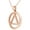 Rose Gold, variant on Circle Triangle Fashion Pendant Necklace In 14k Rose Gold