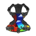 thumbnail image 4 of Lsque Geometry Dash Dog Harness, No-Pull Pet Harness with 2 Leash Clips, Adjustable Soft Padded Dog Vest with Easy Control Handle for Large Dogs-Large, 4 of 9