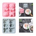 thumbnail image 3 of Cortadores de galletas DIY de silicona, utensilios de cocina para hornear de dibujos animados, decoración fácil para pasteles, rosa Feliz Sencillez, 3 of 5