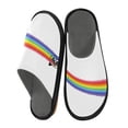 thumbnail image 2 of IAUYY Memory Foam House Slippers Suitable for Both Men and Women. Comfortable, Anti-Slip Plush Flat-Bottomed Slippers The Best Holiday Gift The Ejected Rainbow, 2 of 9