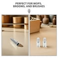 thumbnail image 3 of BRIGHTFUFU 6PCS Mop Pole Threaded Tips Cylindrical Aluminum Alloy For Brush And Cleaning Tools, 3 of 8