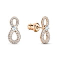thumbnail image 3 of Conjunto de joyas: collar y pendientes Swarovski Infinity con cristales, 3 of 4