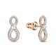thumbnail image 3 of Conjunto de joyas: collar y pendientes Swarovski Infinity con cristales, 3 of 4