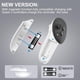 thumbnail image 4 of Base de carga para Meta Quest 3 con luz LED, estación de carga magnética para cascos y mandos de realidad virtual, incluye 2 pilas recargables de 1800 mAh, 4 of 7