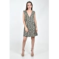 thumbnail image 1 of Vestido recto escote V Roman Fashion /Juvenil, 0N4 (Animal print) beige G, 1 of 5