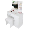 thumbnail image 2 of Tocador vanity con espejo para recamara blanco con cajones, 2 of 12