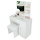thumbnail image 2 of Tocador vanity con espejo para recamara blanco con cajones, 2 of 12