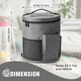 thumbnail image 4 of BKSDUEH Knitting Bag, Yarn Organizer Tote Bag Portable Storage Bag for Yarns, Carrying Projects, Knitting Needles, Crochet Hooks, Manuals and Other Accessories, 4 of 9
