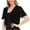 Black, variant on Timegard Shrugs for Dresses Summer Lightweight Chiffon Short Sleeve Open Front Beach Casual Flowy Top