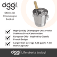 thumbnail image 6 of Oggi Stainless Steel 4.25 Qt. Champagne Bucket, 6 of 8