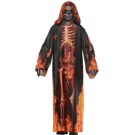 Morris Costumes Boys Long Sleeve Skeletons Underworld Child Robe 6-8, Style UR26211MD