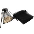 thumbnail image 1 of 100x Bolsas de regalo / Bolsas de organza - Negro Negro, 1 of 3