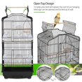 thumbnail image 2 of Alden Design Large 41" Metal Bird Cage with Play Top for Parakeets and Lovebirds, Black, 2 of 14