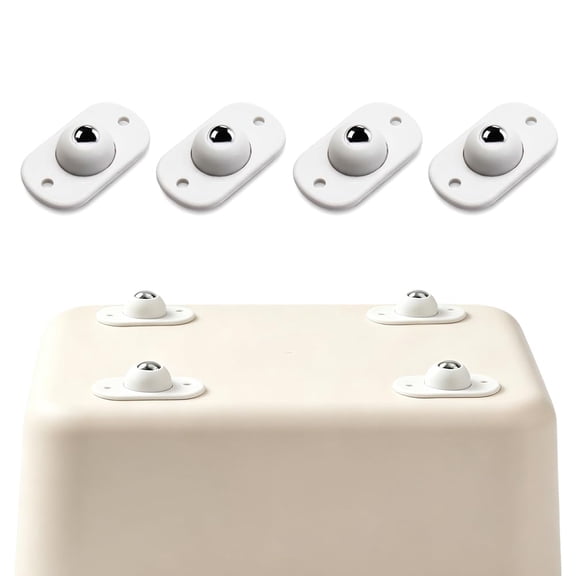 Self Adhesive Caster Wheels, Appliance Wheels with 360° Swivel Mini Rollers, Small Appliance Slider for Coffee Maker Air Fryer Storage Box Trash Can Furniture