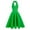 Green Womens Summer Dress, variant on USSUMA Sundresses for Women Casual Summer High Waist Aline Swing Solid Color Elegant Midi Womens Shirt Dresses Beach Halter Neck Sleeveless Plus Size Wedding Guest Sun Dress