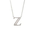 thumbnail image 3 of Guodhu Silver Plated Initial Necklace for Women Letter Necklace with Letter A to Z Cystal Initials Choker Pendant Necklace Round Diamond Fancy Letter Necklace Gift for Mother And Daughter, 3 of 3