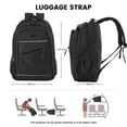 thumbnail image 7 of Travel carry on Backpack Business slim Sturdy Laptops Backpack, College School Computer Bag Gift for Men & Women Fits 15 Inch Notebook.Black, 7 of 7