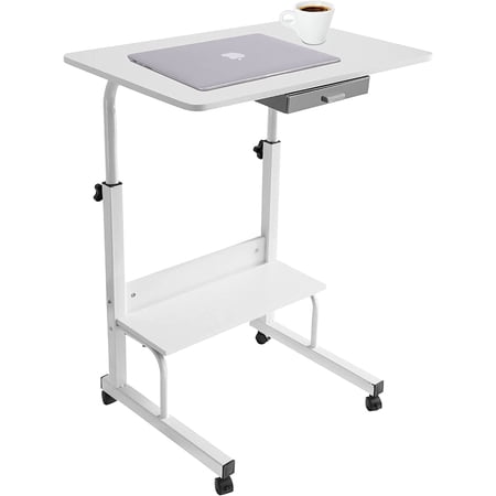 Practical Movable Side Table Height Adjustable with a Compartmetn ...