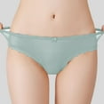 thumbnail image 2 of vigerkar Women's Underwear Soft Breathable Cotton Brief Ladies Panties High Waist Women Sexy Mesh Lace Lingerie Light Green, XL, 2 of 7