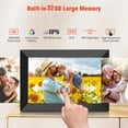 thumbnail image 5 of 10.1 inch 32GB Wifi Digital Picture Frame,1280*800 IPS HD Touch Screen Cloud Smart Photo Frames,Auto-Rotate,Share Photos/Videos Instantly from Anywhere,Gift for Friends and Parents, 5 of 9