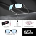 thumbnail image 3 of Oakley OO9096 Fuel Cell Rectangle Shaped Polarized Sunglasses for Men - Includes Official Eyewear Kit - Matte Black Frame with Prizm Deep Water Lens, 3 of 6