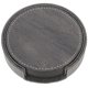 thumbnail image 3 of 1 conjunto de posavasos de copa de doble cara Pu de cuero PU Copa de copa sin esnabes Anti-Scald Coasters, 3 of 5