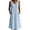Blue, variant on Women's Cotton Linen Sleeveless Maxi Dresses Casual Button Down V Neck Loose Fit Summer Dresses with Pockets