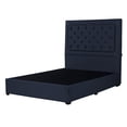 thumbnail image 2 of Box Base Cama + Cabecera Queen Size Mary Azul Marino, 2 of 8