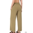 thumbnail image 4 of Zenana Women & Plus Smocked Wide Waistband Flared Bottom Casual Lounge Gaucho Pants, 4 of 4