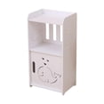 thumbnail image 1 of Sofá Mesa auxiliar de noche compacta con hueco tallado simple con mesa de noche de almacenamiento para el balcón de baño pasillo de dormitorio, 1 of 8