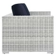 thumbnail image 3 of Modway Convene Outdoor Patio Loveseat in Light Gray Navy, 3 of 8