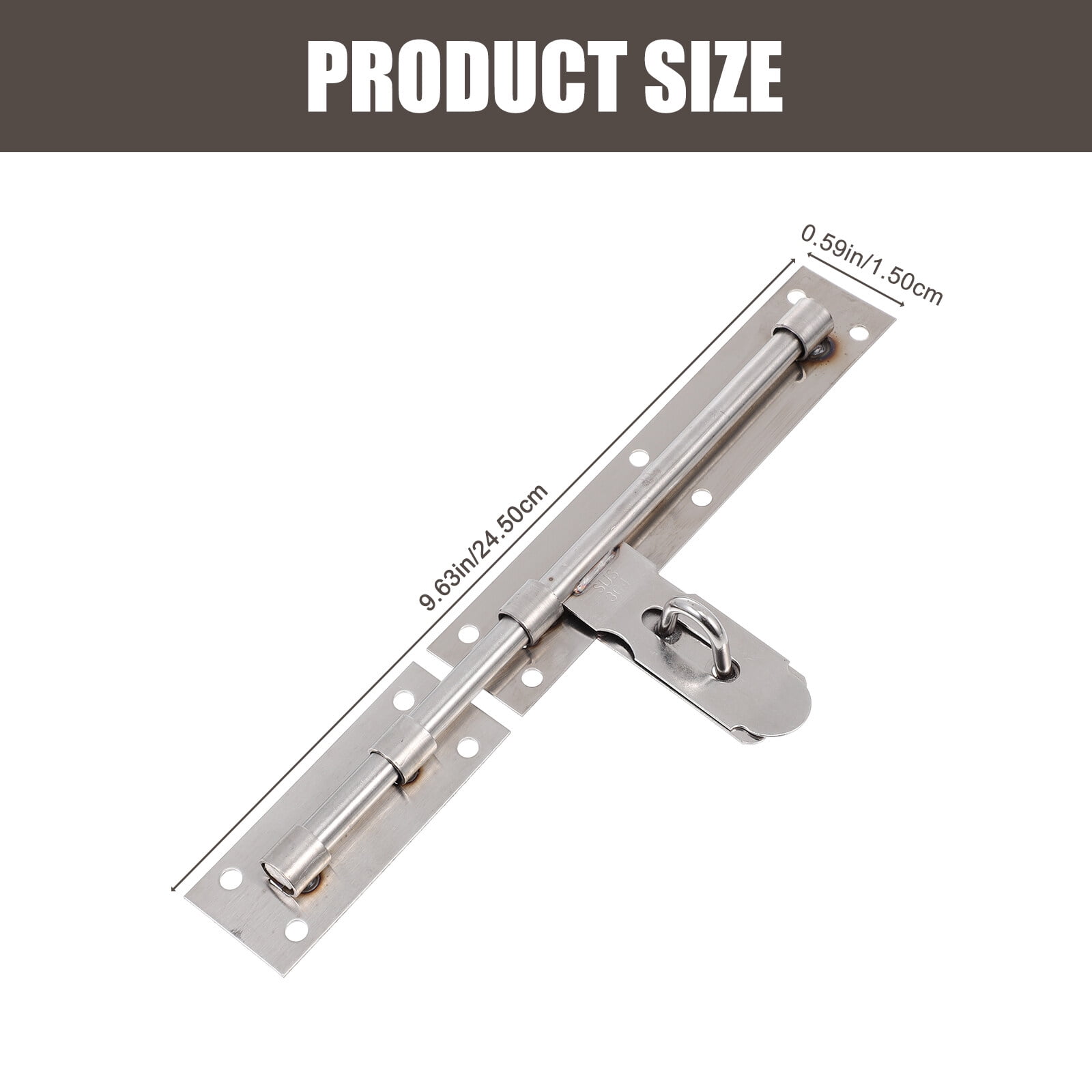 Barrel Bolt Door Latch Metal Sliding Bolt Lock Lengthen Slide Latch