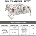 thumbnail image 4 of Christmas Tablecloth Square 60x60 Inch Colorful Red Green Christmas Tree Table Cloth,Stain Resistance Geometric Winter Holiday Table Covers for Kitchen Dining,Small Tablecloth for Party Picnic, 4 of 6
