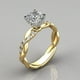 thumbnail image 2 of Maojin Anillo con incrustaciones de colores de moda, anillo de diamantes completo, accesorios de joyería, 2 of 3
