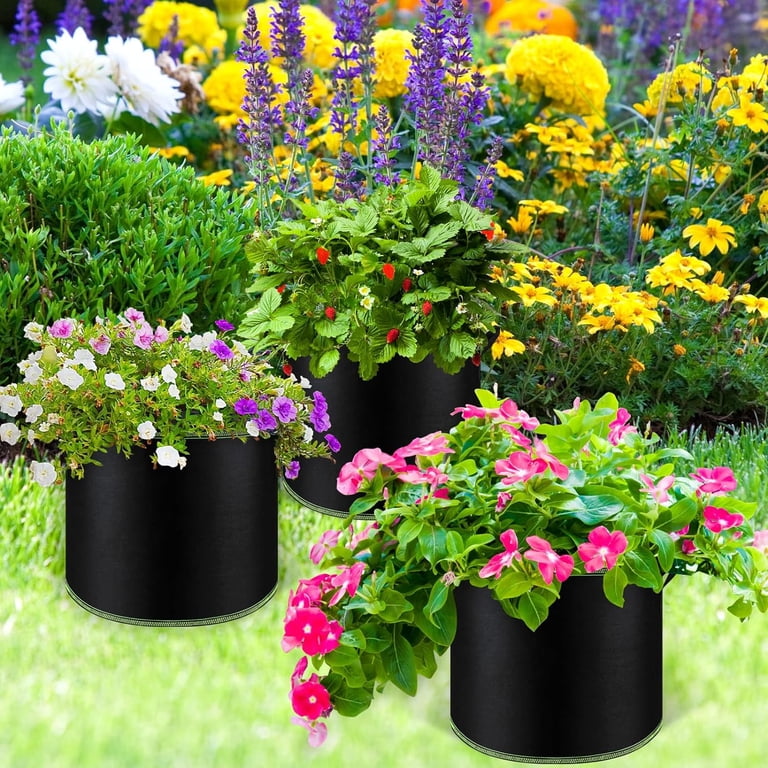 BN-LINK 5-Pack 10 Gallon Grow Bags, Black photo 7