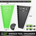 thumbnail image 3 of 2 Pcs Magnetic Wrench Organizer Rack Drawer Storage System with 12 Slots SAE Metric Compatible Tool Holder for Toolbox Garage Workshop Automotive Repair Space Saving Tool Storage Rack, 3 of 8