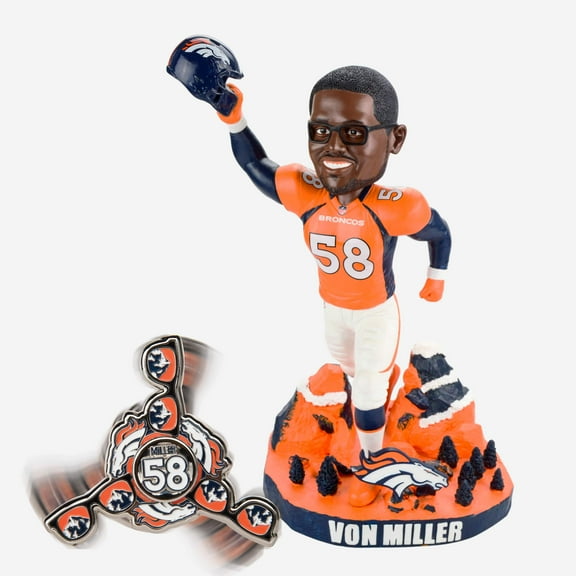 Von Miller Denver Broncos Limited Edition 12" Special Edition Bobblehead NFL