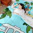 thumbnail image 3 of Erosebridal Cute Camping Car Bedding Comforter Set 7 Pieces for Teens,Kids Girls Boys Adventure Theme Full Bedding Set,Microfiber Bedroom Decor, 3 of 6