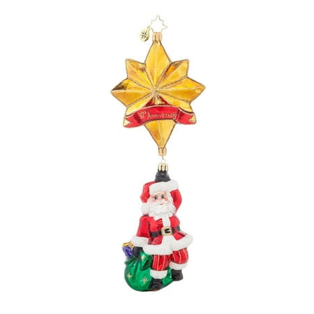 Christopher Radko Glass Royal Star Santa Christmas Ornament #1017739