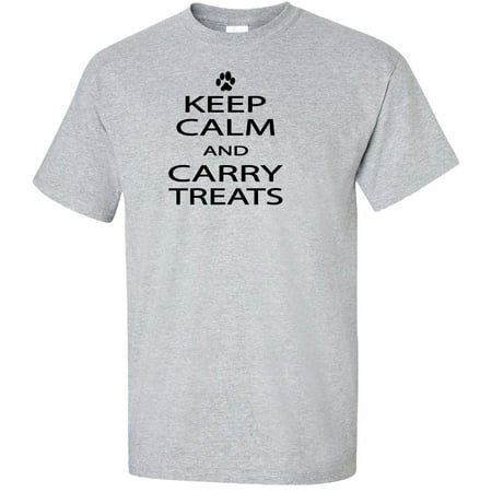 Keep Calm And Carry Treats Adult T-Shirt