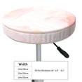 thumbnail image 4 of Pofeuu Pink Marble Print Round Bar Stool Covers - Super Soft and Washable Elastic Stool Cushion Slipcover Easy Clean Velvet-14 inch, 4 of 7