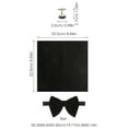 thumbnail image 2 of PAMINGONO 1 Set Bow Tie Suspender with Cufflinks and Handkerchief for Formal Events, 2 of 8