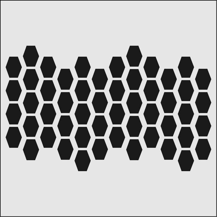 5x5 Bee Hive and Honey Comb Print Stencil - Walmart.com