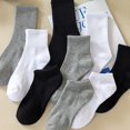 thumbnail image 3 of harmtty Unisex Elastic Socks 1 Pair Unisex Mid-tube Solid Color Socks Thickened Elastic Anti-slip Warm Soft Sweat Absorption Suitable for Winter White, 3 of 5