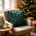 thumbnail image 6 of HJuyYuah Christmas Pillow Covers, 18x18 in Christmas Tree Decorative Pillow Cases with Zipper, Cozy Decor Covers for Living Room ,Couch, Sofa, Bed (Green-B), 6 of 8