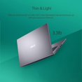 thumbnail image 5 of ASUS 14" VivoBook Laptop with Fingerprint Reader & Backlit Keyboard, FHD Display, Intel Core i3-1115G4, 20GB RAM, 1TB SSD, Webcam, HDMI, USB-C, Wi-Fi 5, Windows 11 Home, Grey, 5 of 5